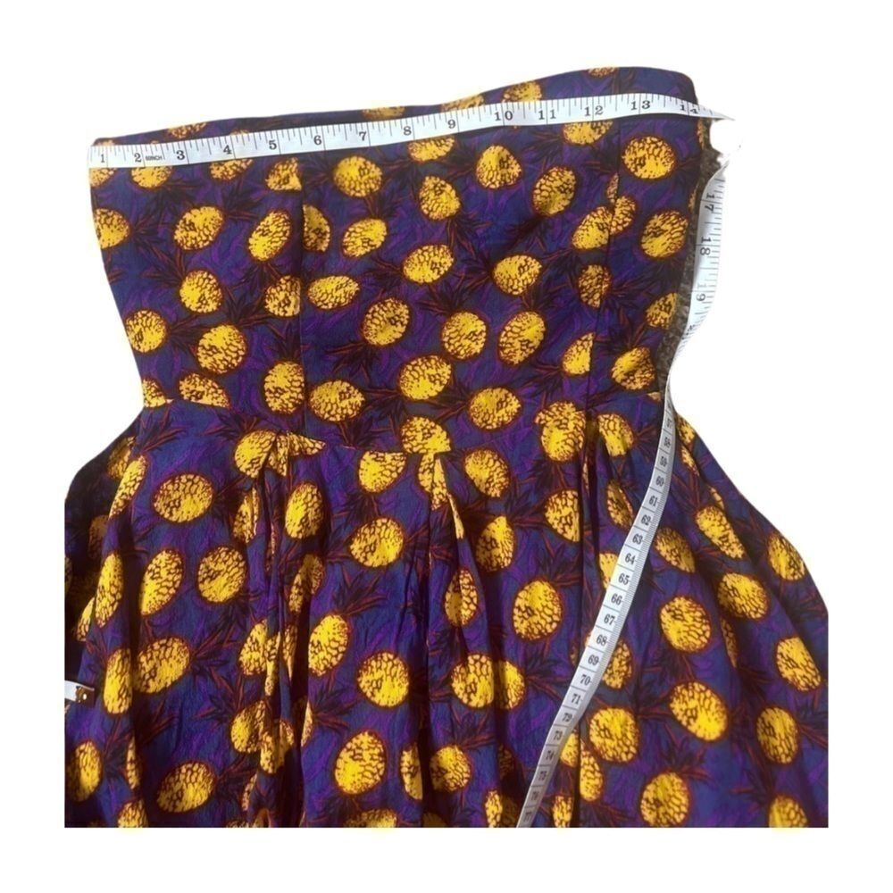 Women’s Floral Print Tie Back Sleeveless Dress, purple, yellow dress size S - Picture 7 of 7